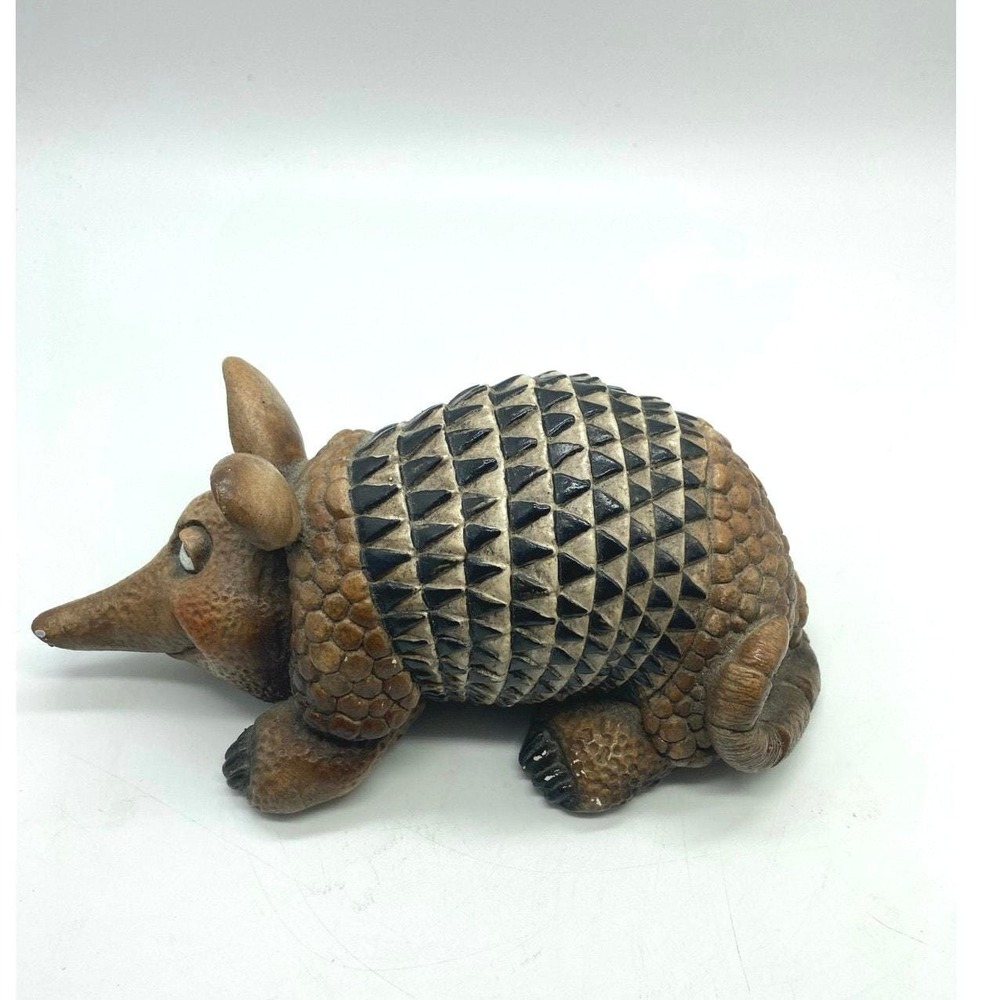 Vintage John Raya Beasties of the kingdom Armadillo‎ figurine signed 2010